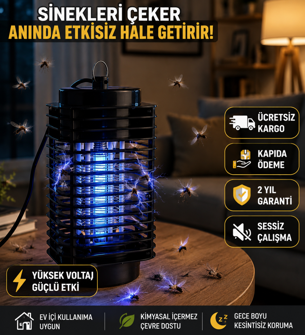 SivriVolt™ UV Sinek Tuzağı