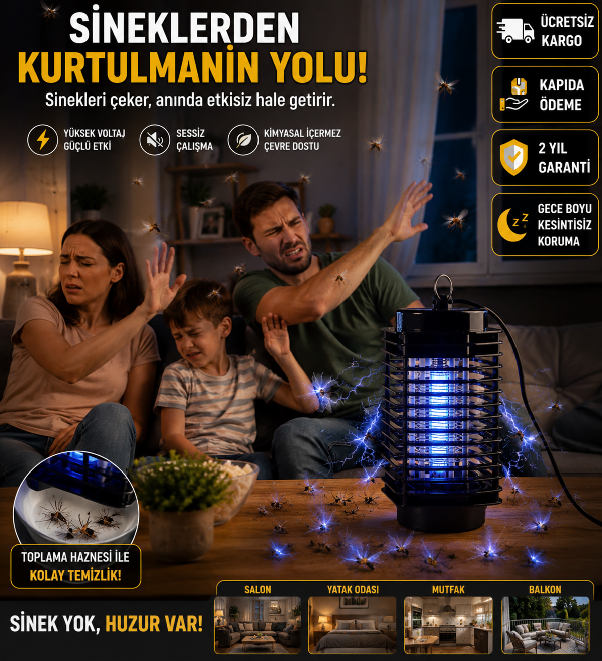SivriVolt™ UV Sinek Tuzağı